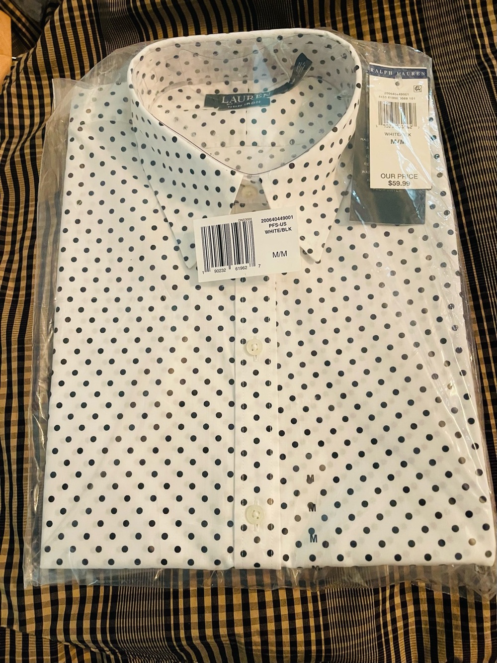Lauren Ralph Lauren Park Dots men shirt non iron